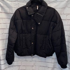 EUC FREE PEOPLE PUFFER BOMBER JACKET SZ XS